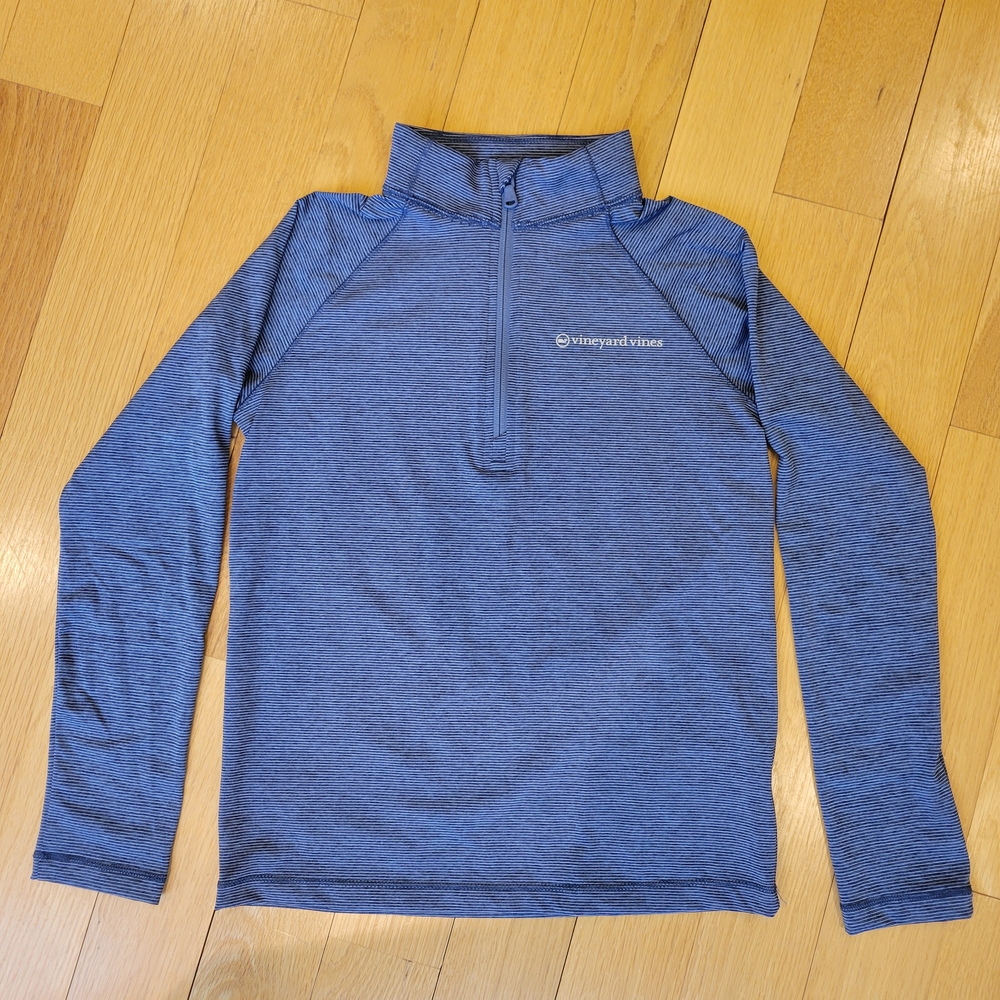 Vineyard Vines Blue Quarter-Zip Pullover